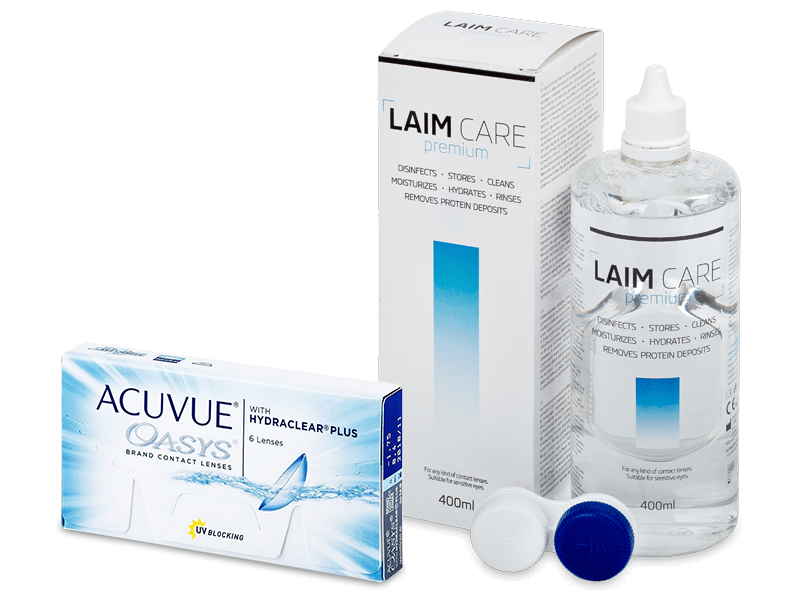 Acuvue Oasys (6 lenses) + Laim-Care Solution 400ml
