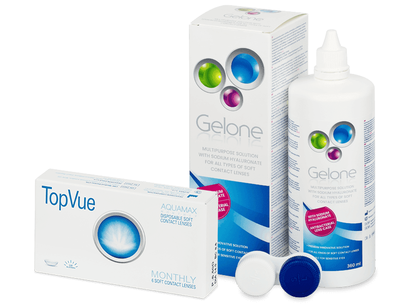 TopVue Monthly (6 lenses) + Gelone Solution 360 ml